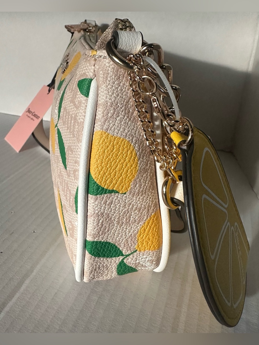 🍋 NWT Juicy Couture Fruitful Lemon Print Shoulder Bag & Coin Purse – Y2K Vibe! - Picture 8 of 16
